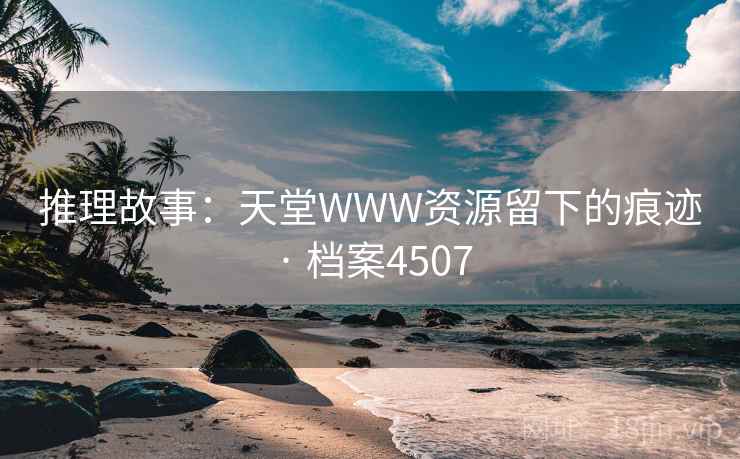 推理故事：天堂WWW资源留下的痕迹 · 档案4507  第1张